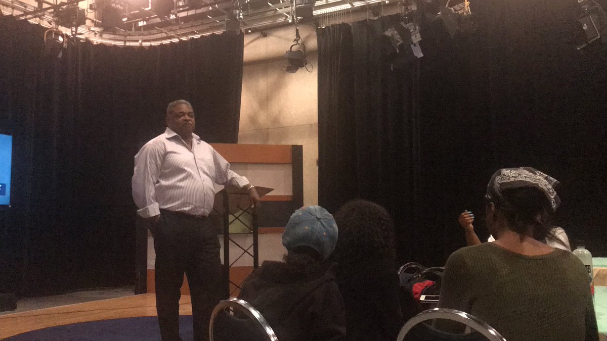 huspotlightnews's tweet photo. The General Manager of @whuttv speaking to @SLNTV_ reporters at the end of the year party. #SpotlightNetwork https://t.co/GqAkUzCCwn