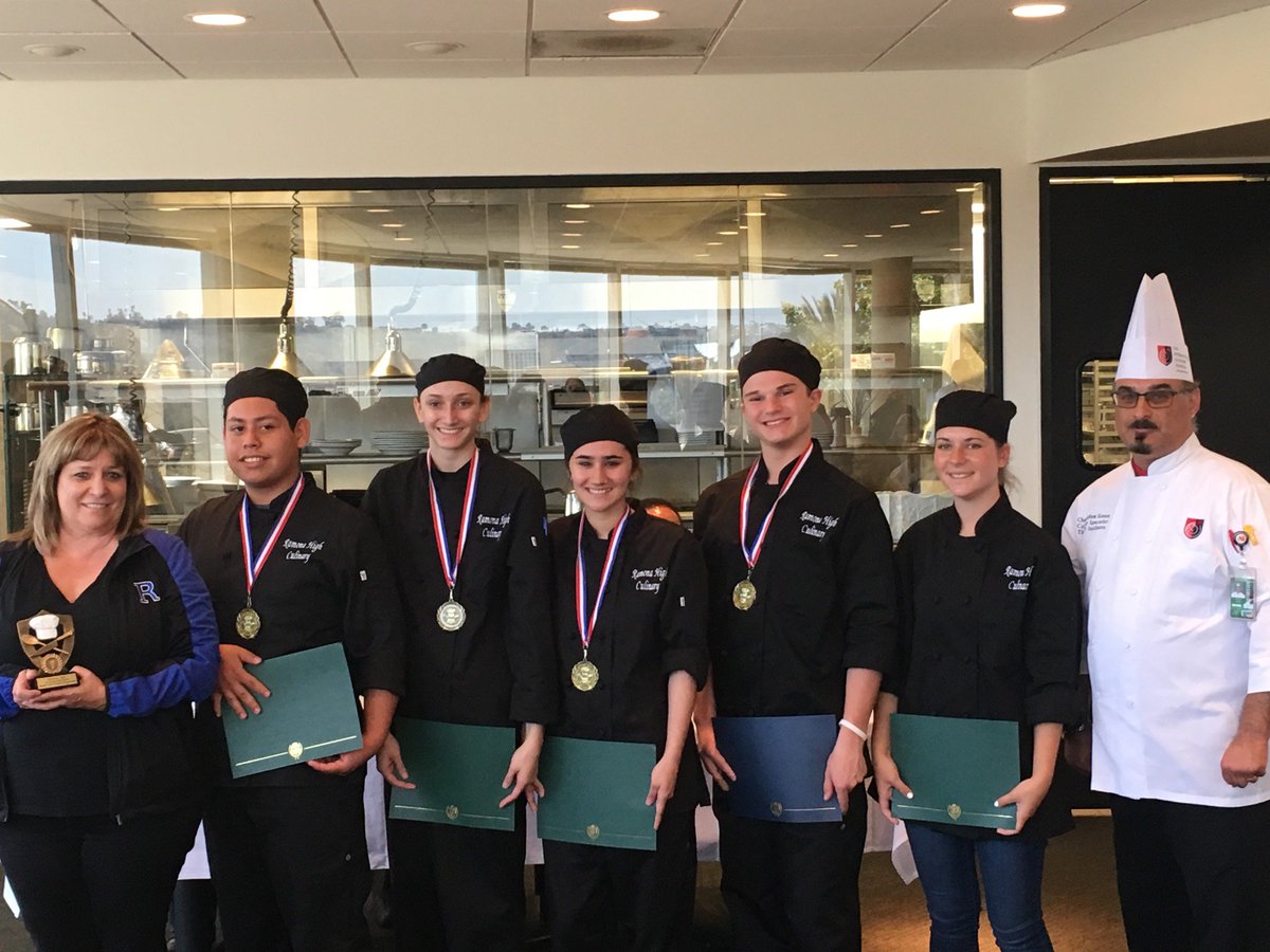 Congratulations to the Ramona High School Culinary Arts students who took 2nd place at the High School Master Chef culinary competition at the Art Design Institute. Their food looks beautiful, and we are sure it tastes even better!