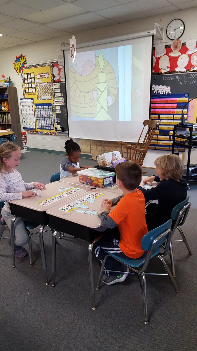 DCESJFachler's tweet photo. Tangram math! So fun....and tricky too! https://t.co/qaVXUtZJ4a