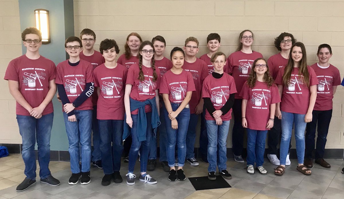 DCMSband's tweet image. WCPS Middle School Honors Band. @DCMSband @HMMSband @SWMS_Band @WEMSBands @WarrenCoSchools