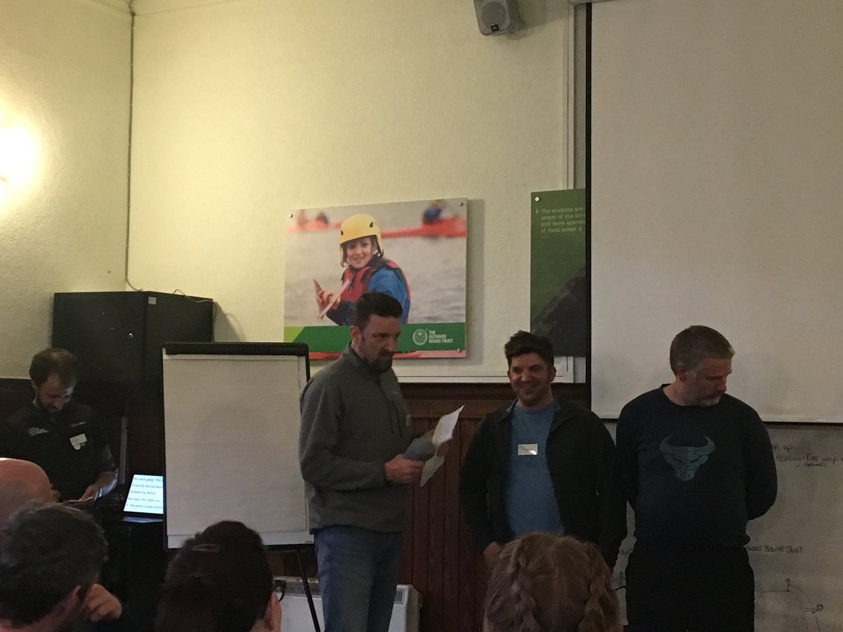 CentralScot_OBT's tweet photo. Absolutely amazing and the most entertaining round of presentations I’ve ever witnessed @OutwardBoundUK @LochEilCentre #tastercourse #DYW #morethanyouthink #epicfun https://t.co/gzzBAVCndC