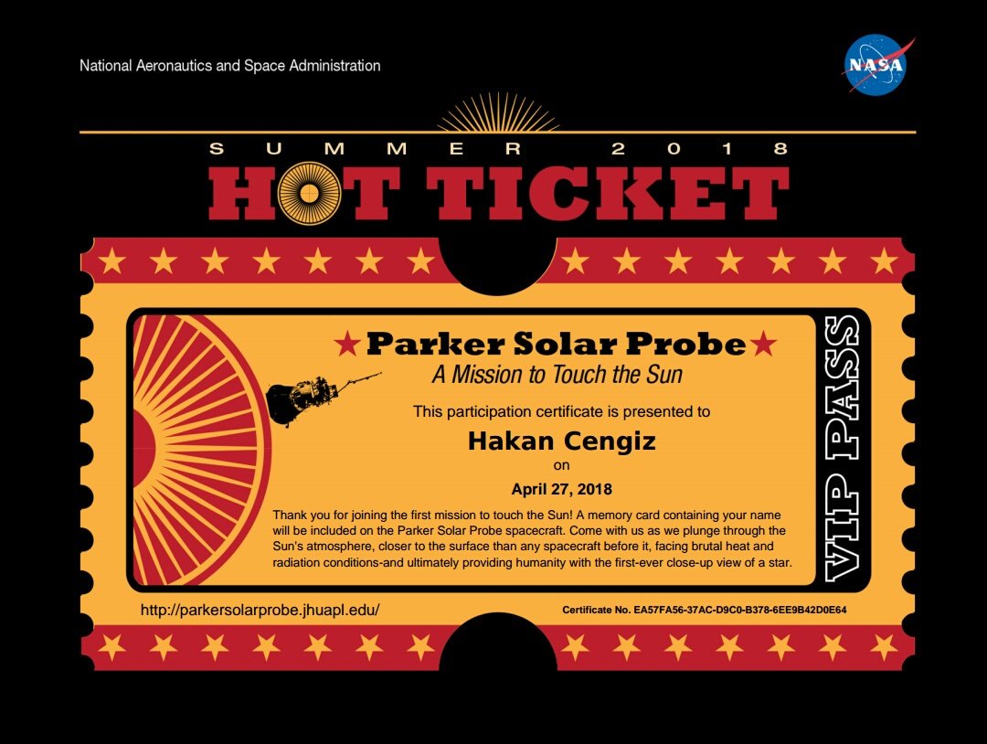 Güneşe gidiyoruz. 
#solarprobe #nasa <a href="/NASA/">NASA</a>