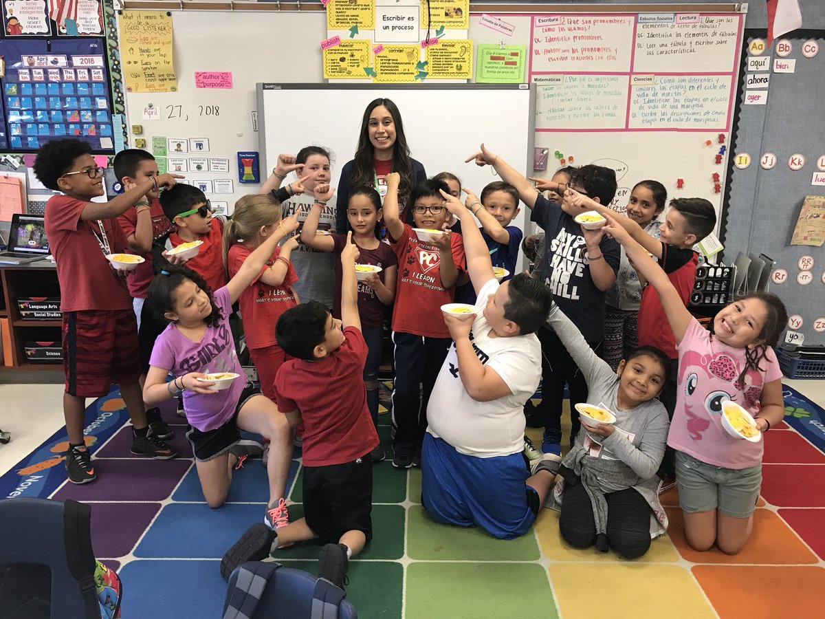 She’s “nacho” ordinary student teacher! We wish you the best Ms. Hill!! <a href="/PetersColonyES/">Peters Colony ES</a>