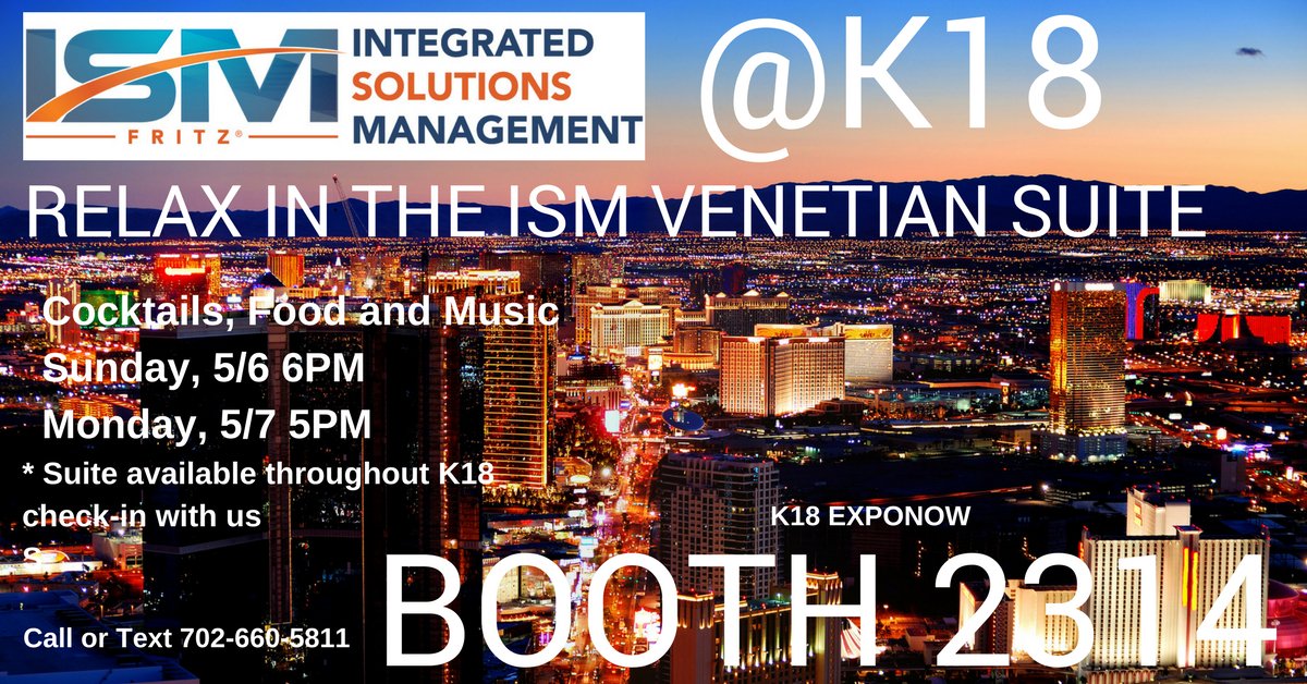 ISM4IT's tweet photo. Are you joining us at @servicenow #Knowledge18 in #LasVegas? 300+ breakouts,120+ labs, 85% customer-led sessions &amp; 18K peers exploring how to #transform the way they work with #ServiceNow. Visit #ISM booth #2314 or  #Venetian Suite. #K18 #CSM #ITSM #ITOM #PPM #ISMK18 #AI https://t.co/2sHeyeB35Y