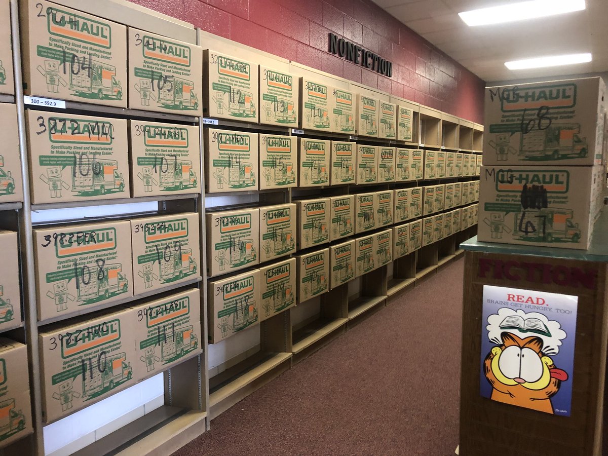 WoodridgeReads's tweet photo. It’s getting real! The countdown to the new #WESLibrary has begun!  @wpslib, here is a Twitter challenge for you. Can you spot Mrs. Suntken? https://t.co/p0sHqY0UBn