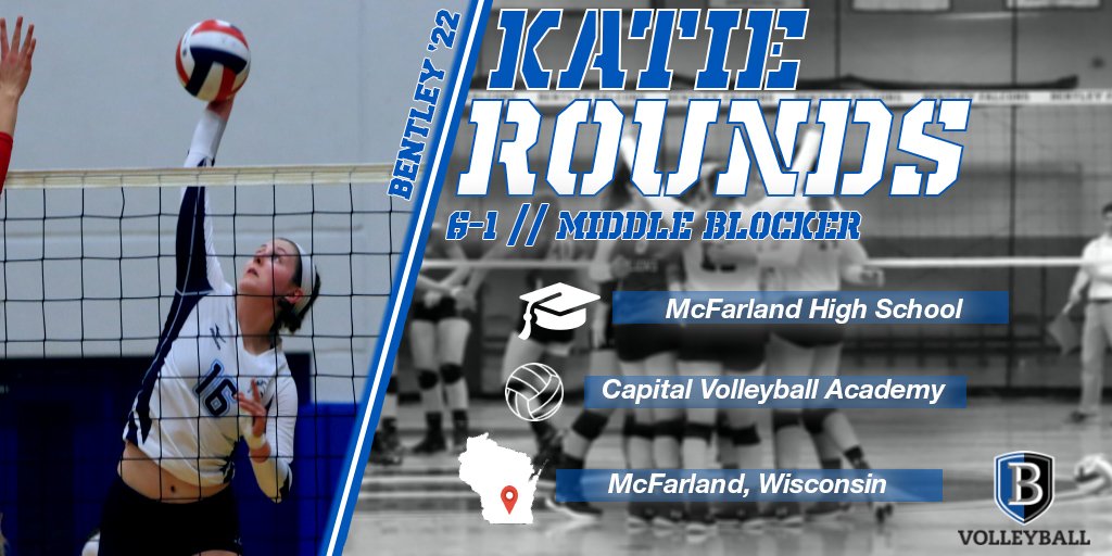 BentleyVball's tweet photo. We're happy to welcome @KRounds5 to our #BentleyVolleyball family!  @CapitalVbAll @McfAthletics #Bentley2022 #GoBent https://t.co/wAwysOwS2m