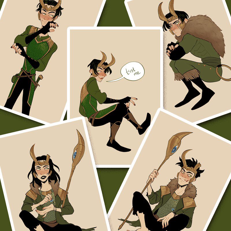 hey you can pre-order my agent of asgard loki print set now!!! take home th...