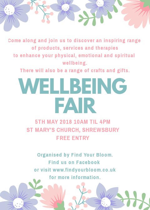Come and join us this coming bank holiday 5th May at the historical St Mary's Church in the heart of Shrewsbury. #whatsonshrewsbury #shropshireevents #Wellbeing