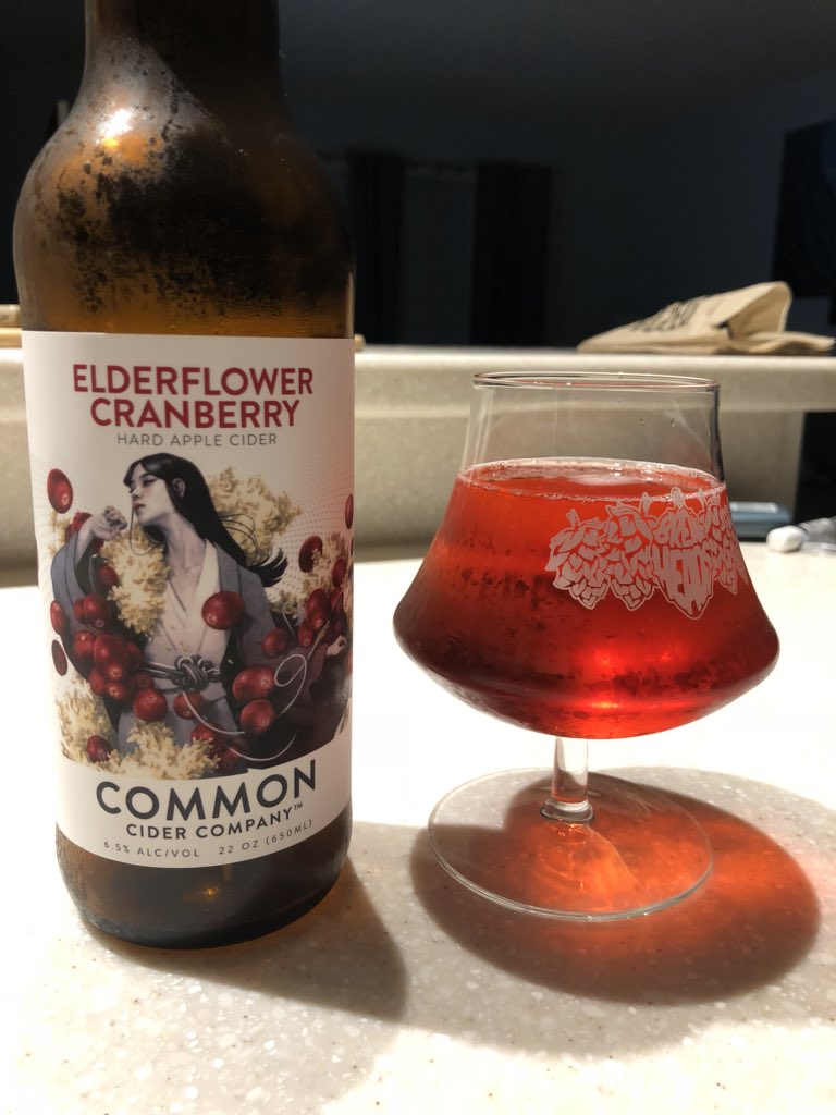 BrewsIn140's tweet photo. An interesting cider that brings a bit of cranberry. This brought bitterness and tartness to a normally sweet beverage. I enjoyed it as a one off but not sure I’d regularly drink it. 6/10 #brewsin140 @commonciderco https://t.co/9P0fDBKNTe
