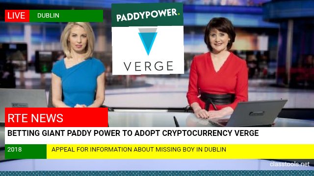 leprebitcoin's tweet photo. Betting giant #paddypower to adopt #cryptocurrency #verge #XVG #Vergearmy #cryptobetting #vergefam #Binance #investing #ireland #crypto https://t.co/nwcRhQs3Xf