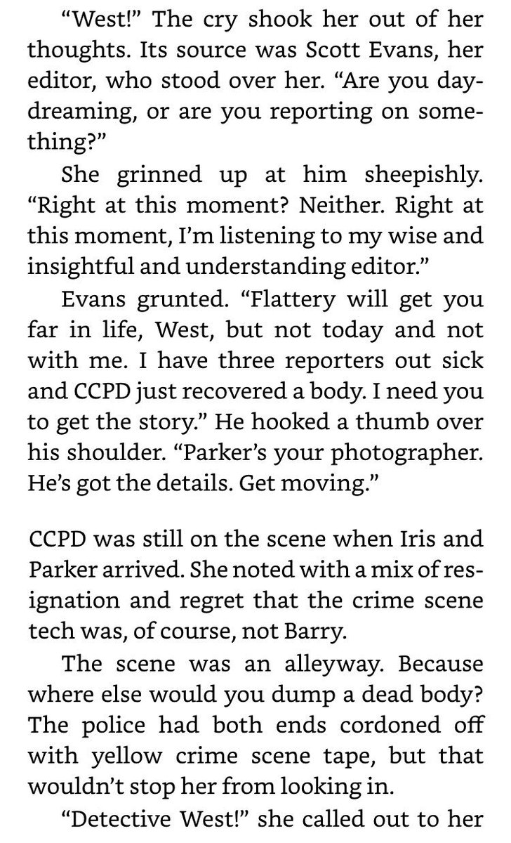 veroveras18's tweet photo. Reading the latest #TheFlash YA novel and weeping over Iris WestAllen doing actual journalism. 🤧 I love this song! ❤️ @FLASHtvwriters https://t.co/PfrmRLfOFs