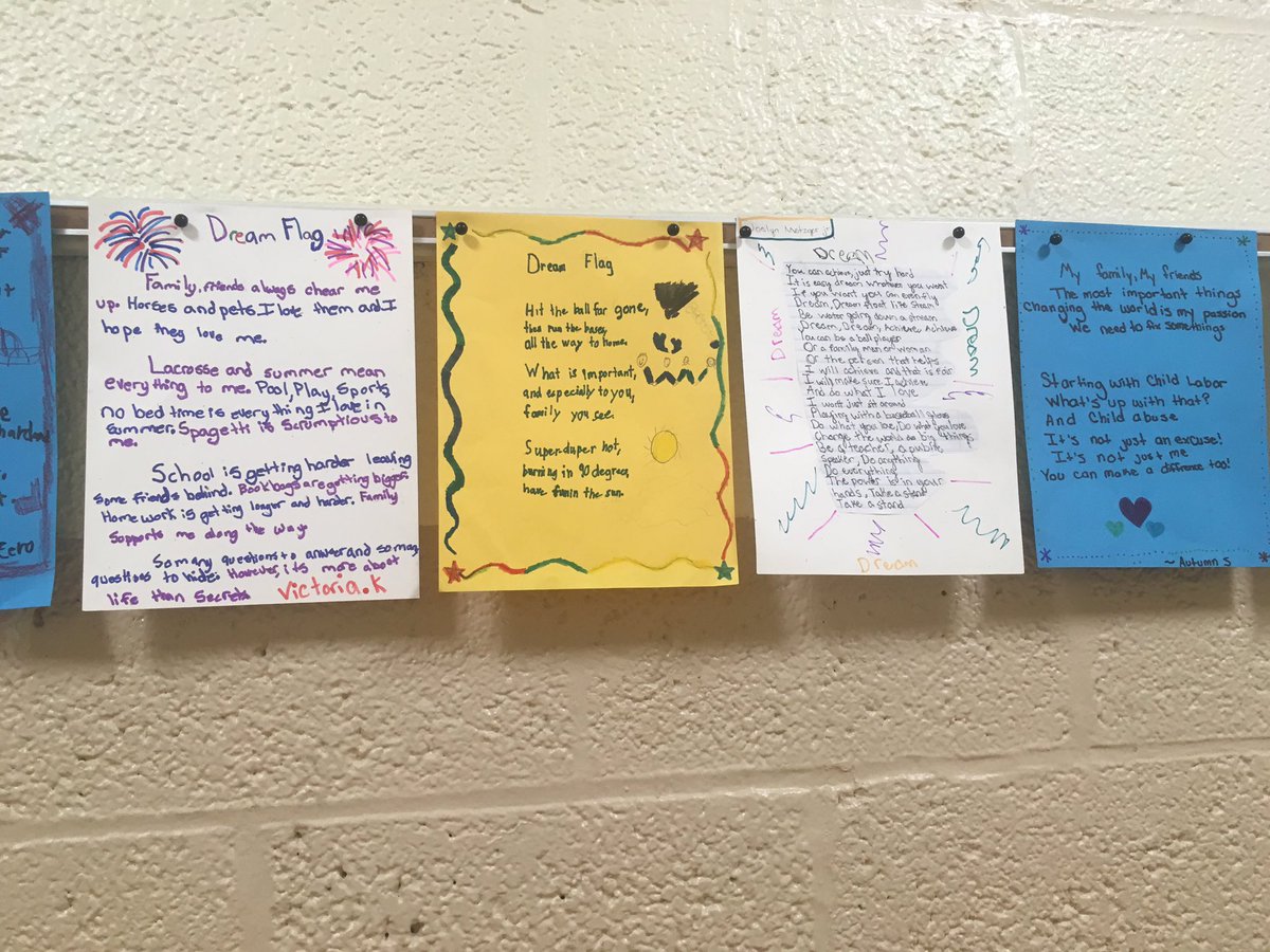 JSHarpster1's tweet photo. #dreamflags on display @chasebcps https://t.co/QguU24S6Xq