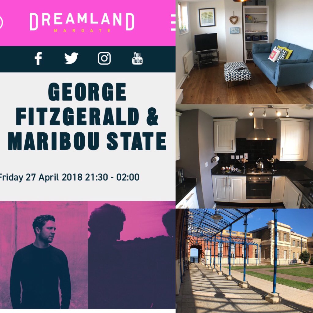 BozDog71's tweet photo. @royalseabathing @DreamlandMarg @georgefitzmusic @mariboustate @nicfanciulli Staying at Royal Seabathing to see George Fitzgerald and Maribou State 2mins away at Dreamland, thanks for arranging bro!! https://t.co/ii7J5qEYWa