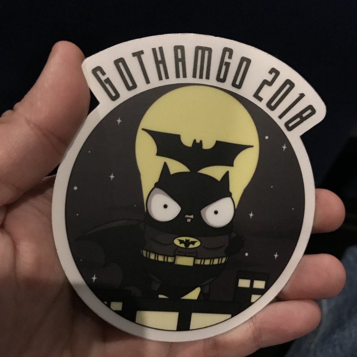 mariocarrion's tweet image. This year’s sticker is legit #GothamGo