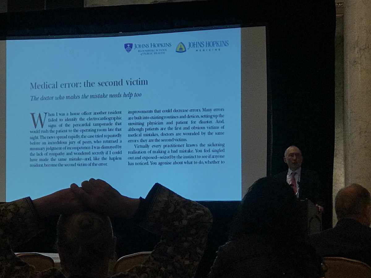 tcymet's tweet photo. When a healthcare provider errs, they may be a victim of the error as well #APHC18 #secondvictim https://t.co/fvWo9eqzZ4