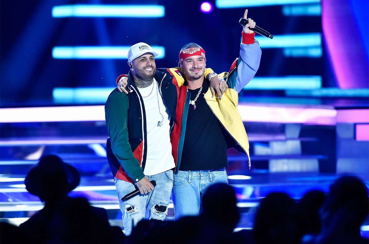billboard's tweet photo. .@NickyJamPR &amp; @JBalvin's "X" hits No. 1 on the Latin Airplay chart https://t.co/ezrm37sXaU https://t.co/208O0Cy0bJ