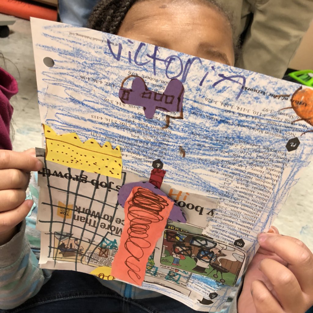 mslowpaz's tweet photo. B is for #basquiat #theabcsofart w #Firstgrade #art #arted #elementaryart #aldineart #aldinecreates #motorskills #cutandpaste #shapes #color #line #FridayFeeling #FridayMotivaton #FridayFun #artist #littleartists #iloveart #artistsontwitter #teacher #artteacher https://t.co/8kRQV0NihR