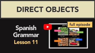 HappyHrSpanish's tweet photo. Lo La Los Las - Everything you wanted to know about direct object pronouns in Spanish :) #video https://t.co/Psb2DBvA2G https://t.co/y3JYh1N8sh