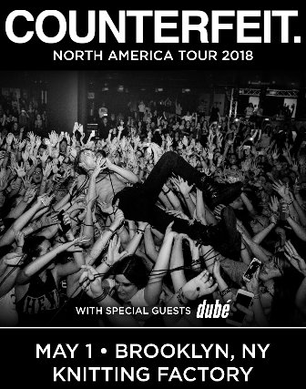 KnitFactoryNYC's tweet photo. 🔥 T O N I G H T 🔥

@counterfeitrock are making a stop at the #KNITBK on their first North American tour!

+ special guest @dube_official

Only a few tickets left, grab them while you can!

🎟: https://t.co/IfpeQunj0r https://t.co/fq5H2zE2Z5