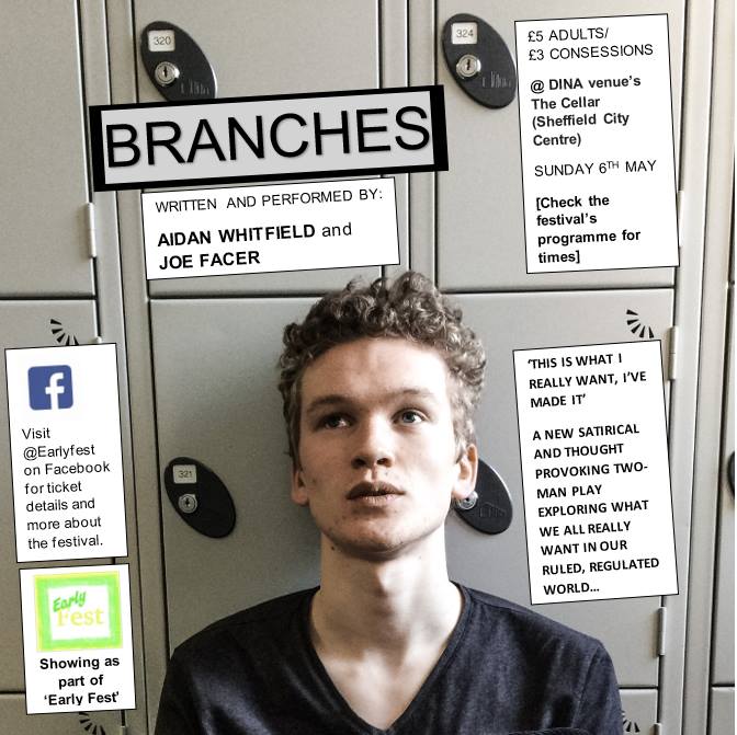 EarlyFest's tweet photo. Kicking off #EarlyFest 2018 we have #Branches at @The @thecellaratdina. 1pm on Sunday 6th May. 
Details and Tickets: https://t.co/0ofcOtjdMX

#Sheffield #SheffieldisSuper #Whatsonsheffield #festival #BankHoliday #Theatre #SheffieldTheatre https://t.co/wc9gH5lvgn