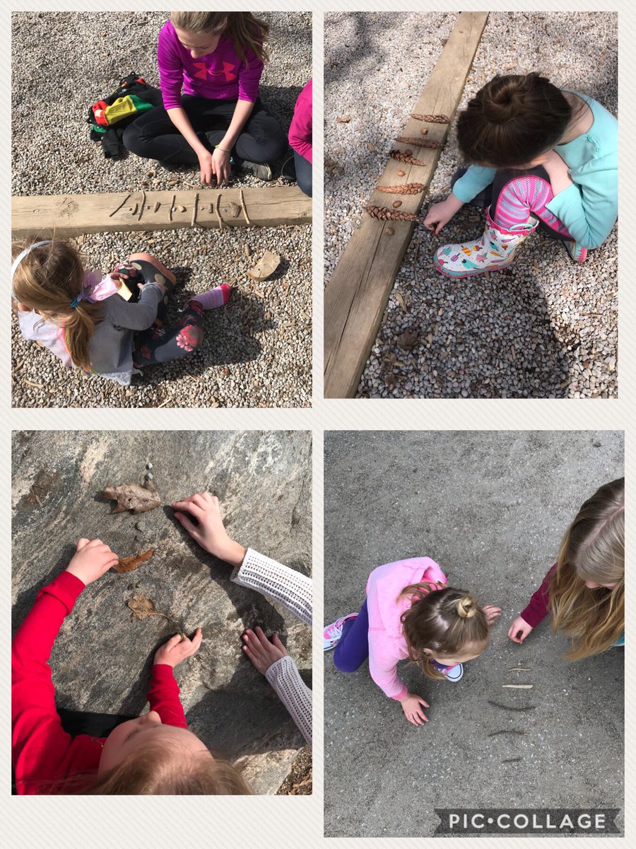 Kait_Coutts's tweet photo. Making patterns using found materials with our learning buddies @durocher_a @MuskBeechgrove ☀️ https://t.co/d5mC9KDEXi