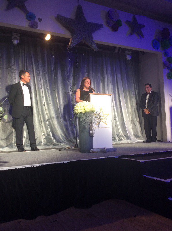 The Outstanding Achievement Award, sponsored by Liaison, goes to Baby Friendly Team Leader, Sue Henry! #starawards18
