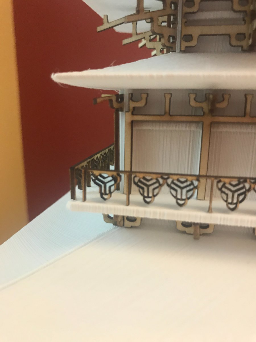 ArchLibND's tweet image. It’s not a book, buts it’s a really great model! 3D printed and laser cut model made by 4th year architecture students Jordan Schrad. #makerspace #irisharkies #archlibnd #rarebookfriday #makerbot