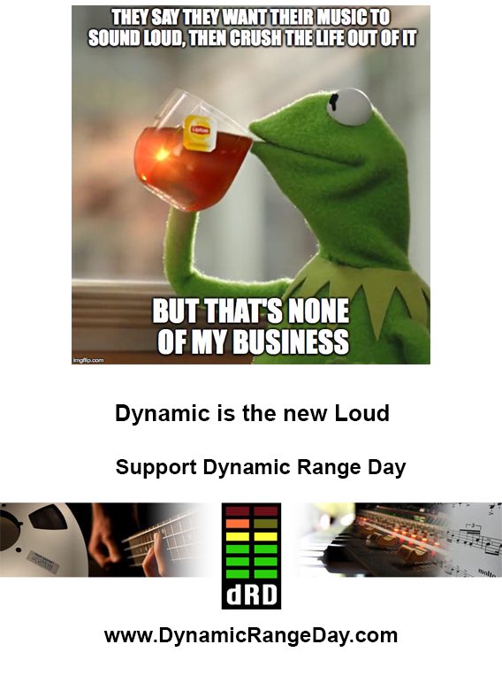 RickoftheJones's tweet photo. It's @DynamicRangeDay today! Catch @ianshepherd's livestream later today: https://t.co/owzsvAuiH1 #DynamicIsTheNewLoud #DynamicRangeDay https://t.co/Gu8hyykz6M