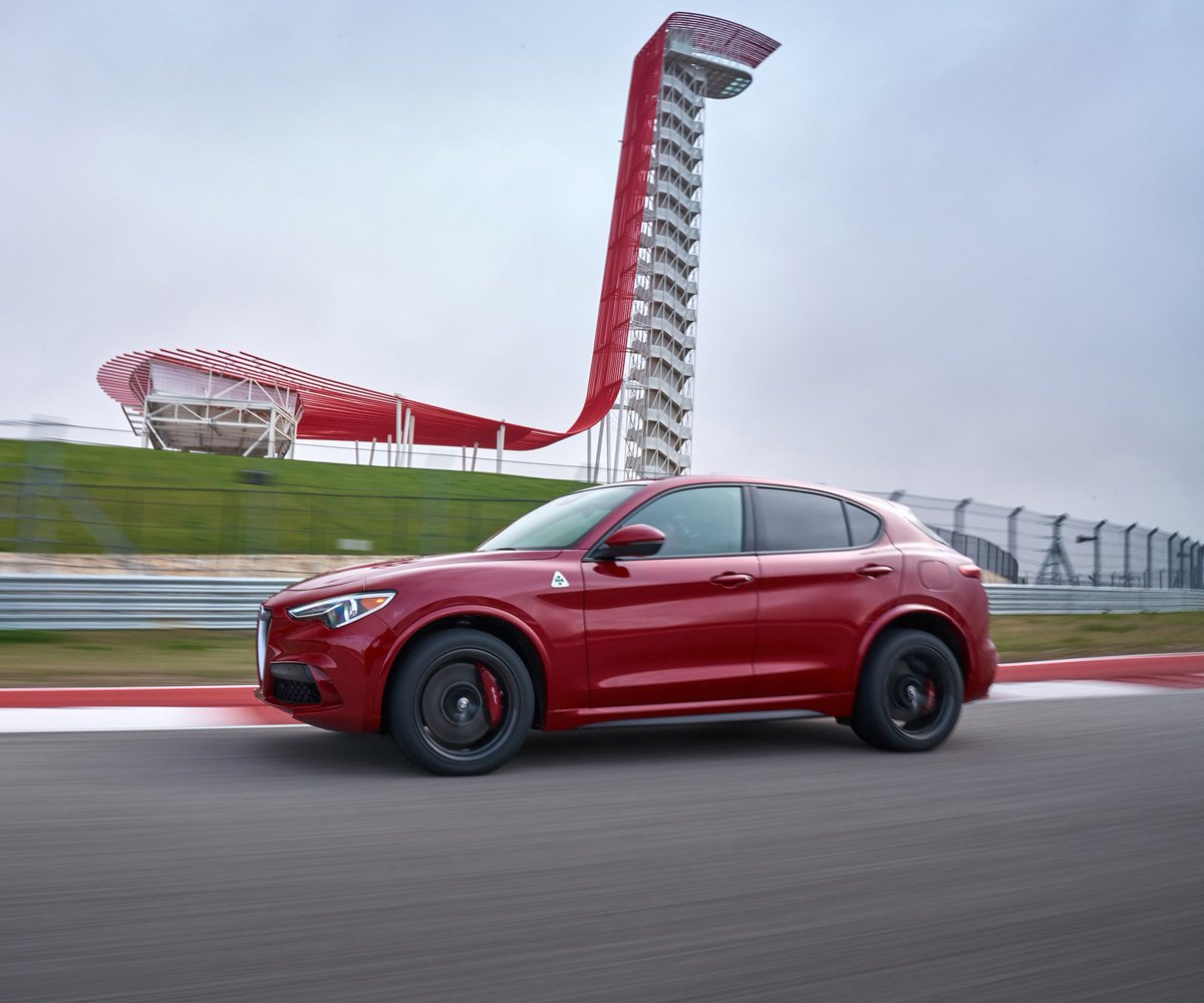 AlfaRomeoUSA's tweet photo. The Stelvio Quadrifoglio delivers in every sense imaginable. https://t.co/RdnfQL8tMH