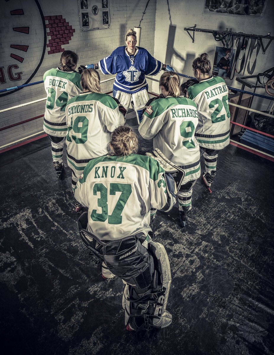 pollockheather's tweet photo. Goalies. Equal parts brave and crazy. #cwhl #markhamthunder #torontofuries https://t.co/eaoMeKZqsZ
