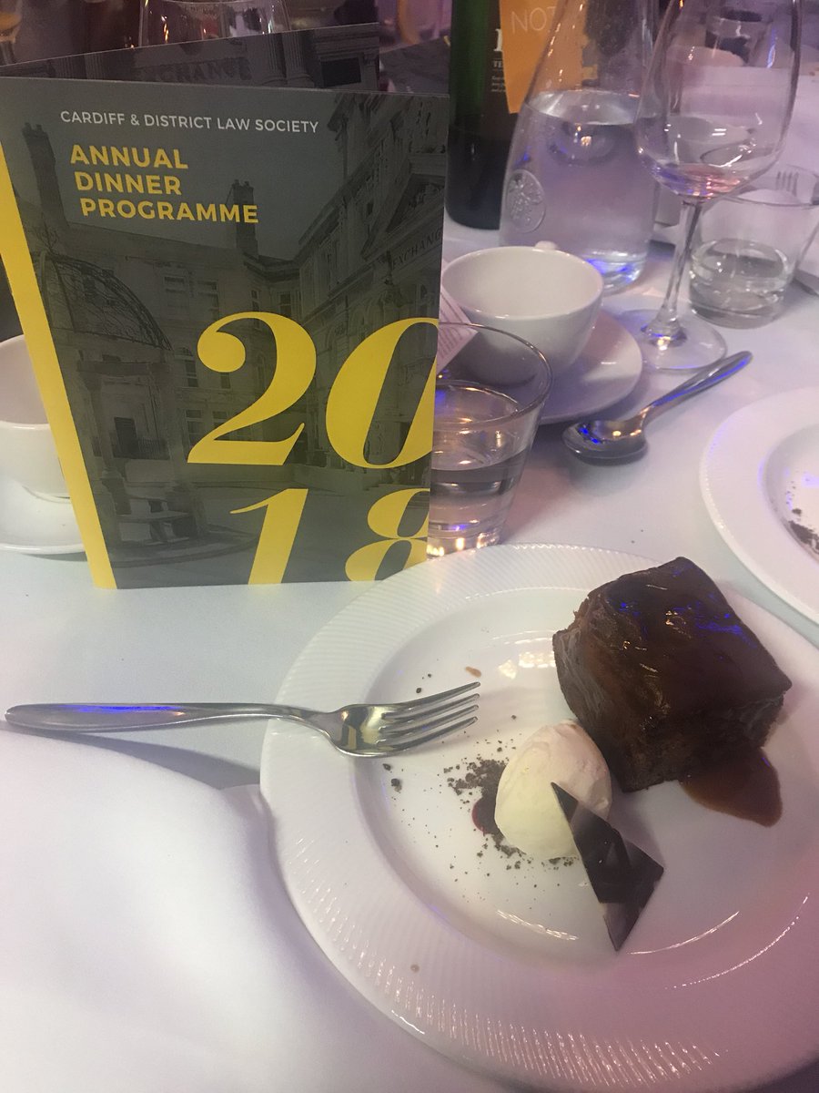 CardiffLawSoc's tweet photo. Our entertainment for the night is on stage and dessert has landed - a perfect moment before our #CDLSdinner awards start! #legal #cardiff https://t.co/1XUr4jtM9q