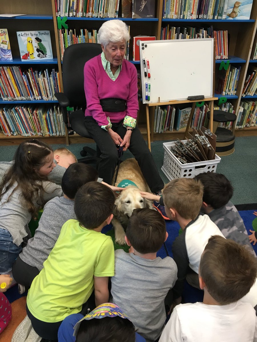 WES_LibraryIMC's tweet photo. Thank you to Shally for letting our kinders read to you. He fit right into the library! #judgementfreezone #weslibrary @Bideawee @WSDLiteracy @WantaghSchools @wantaghel @Mrs_J_Zimmer @RandeeBonagura @cbase9 https://t.co/lxoGNrEqau