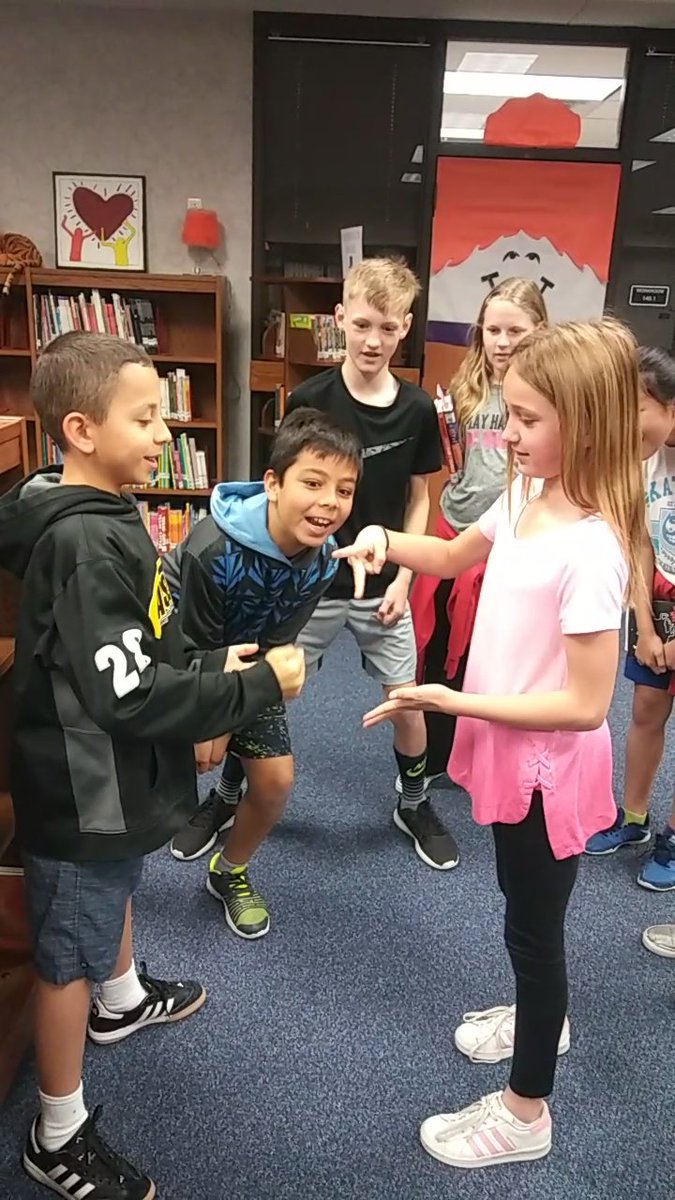 Rock beats scissors in a battle for the book! #4thgrade #8thcontinent #nortonreads #nortonknights