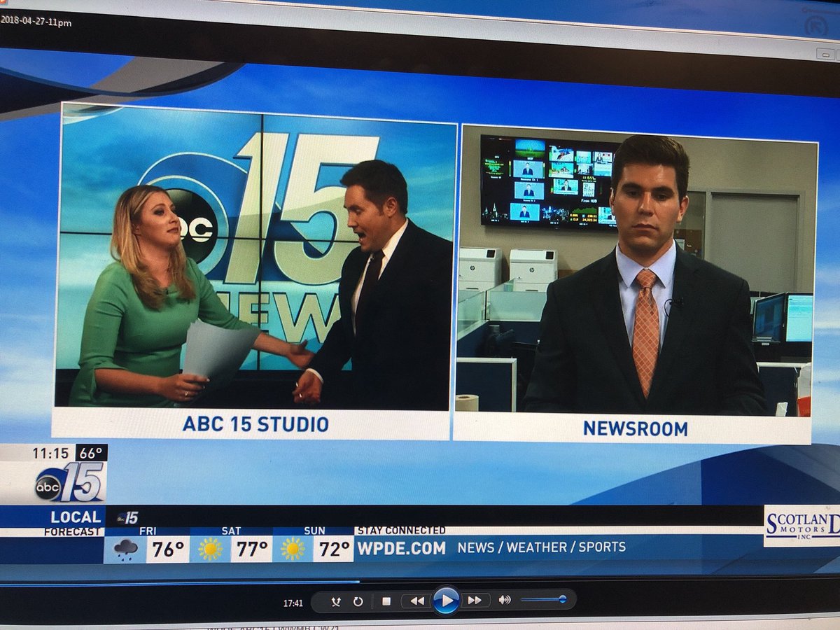 heathergale's tweet photo. ...@TreyPaulTV trying to help @SummerDashe do...something and @NickPapantonis is just not impressed. #deescalating https://t.co/YEdRMJ3bnW
