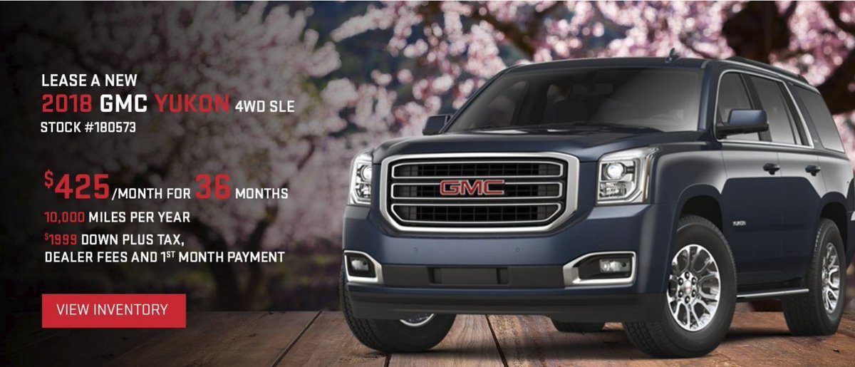 RVCGMC's tweet image. Lease a new 2018 GMC Yukon 4WD SLE for only $425 a month for 36 months! ow.ly/QXtc30jIAMH