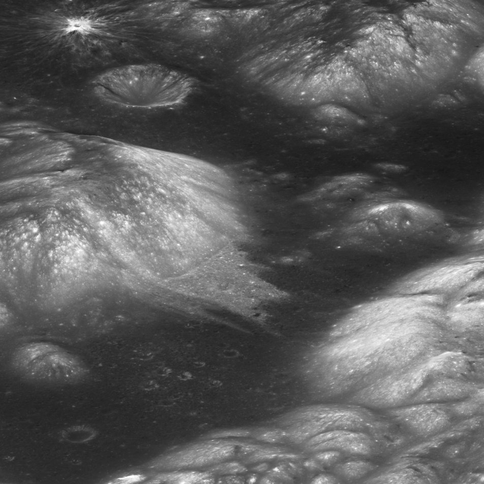 LRO_NASA's tweet photo. The latest from my camera team, discussing the curiously fast degradation of small lunar craters. Complete with eye candy.  https://t.co/8CCgdWLMTl https://t.co/6lPpscoBzB