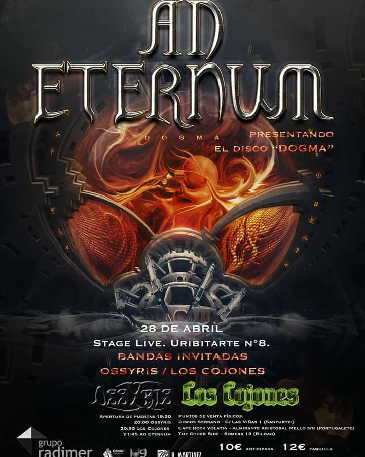 HMetalBrigade's tweet photo. Oferta musical nacional para mañana sábado con @EroticPsycho6 en Cartagena @StopStopTheBand y #Monterrey en Madrid @neondeltaband en Fuenlabrada y @Ad_Eternum_Ofic #Loscojones y #OSSYRIS en la sala @stagelivebilbao https://t.co/HISKZnIlir