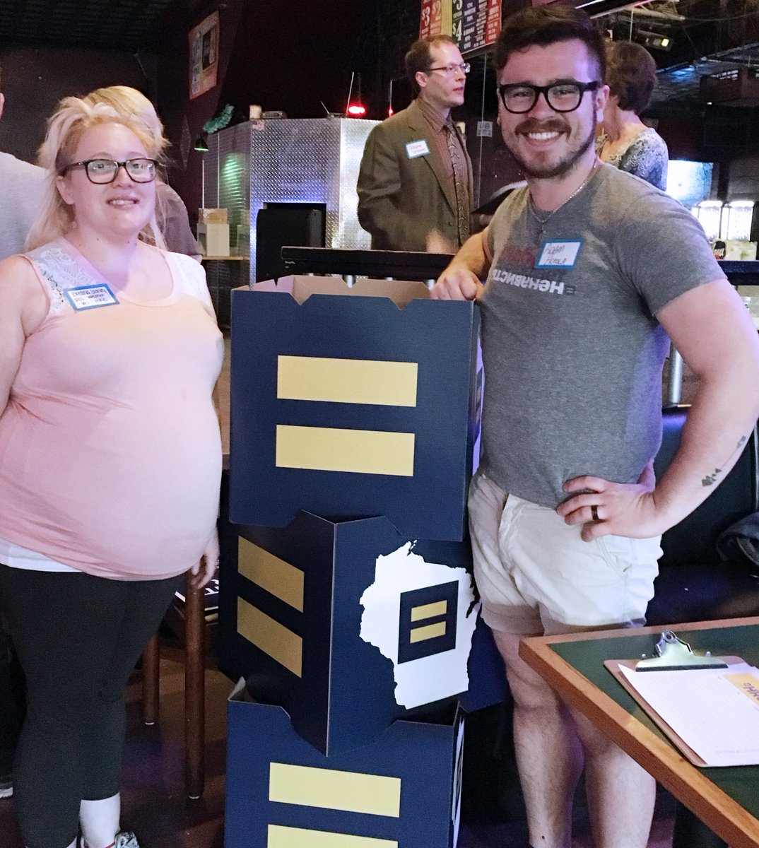 HRC at Scooter's Bar in Eau Claire, Wisconsin