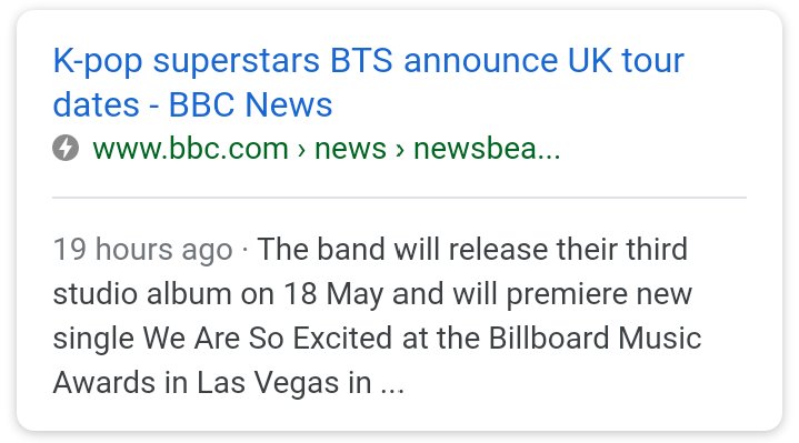 taestyhopie's tweet photo. According to @BBCWorld BTS's new album single is 'We are so excited' 😂😂 Ok they edited the article but forgot the description. Proves their careless journalists. So embarrassing and hilarious!

#BTS_BBMAs #BTSWORLDTOUR #bts_bbc #BBC #BBMAsBTS #BBMAs2018 #BBMA #LOL https://t.co/HHdAXeMp3E