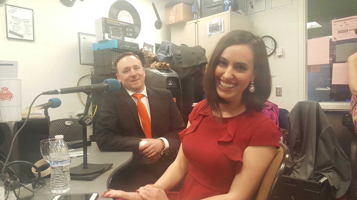 MCCF_Events's tweet image. Professor Kim interviewing Fox 61's Esther Katro and David Fisch from The River 105.9 FM