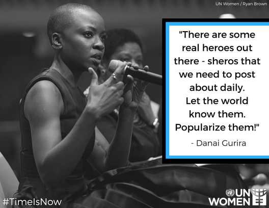 UN_Women's tweet photo. Catching #InfinityWar this weekend? #Okoye has a message for you: https://t.co/DozQMd2WwS