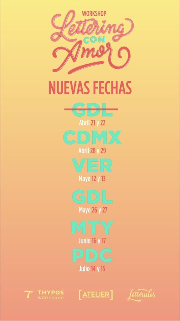chiskoromo's tweet photo. Nuevas fechas de #LetteringConAmor en Monterrey y Playa del Carmen https://t.co/db5BY0ZXBC