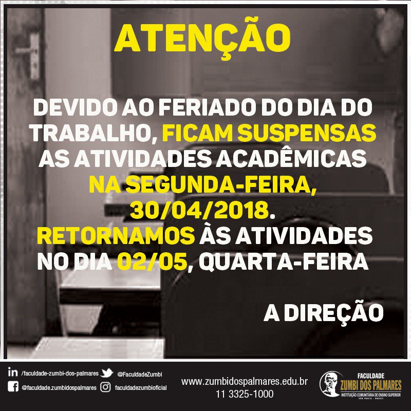 Comunicado

Informamos que no dia 30/04/2018, segunda-feira, não haverá aula. 
Retornaremos em 02/05/2018 - Quarta-feira.

Bom feriado a todos