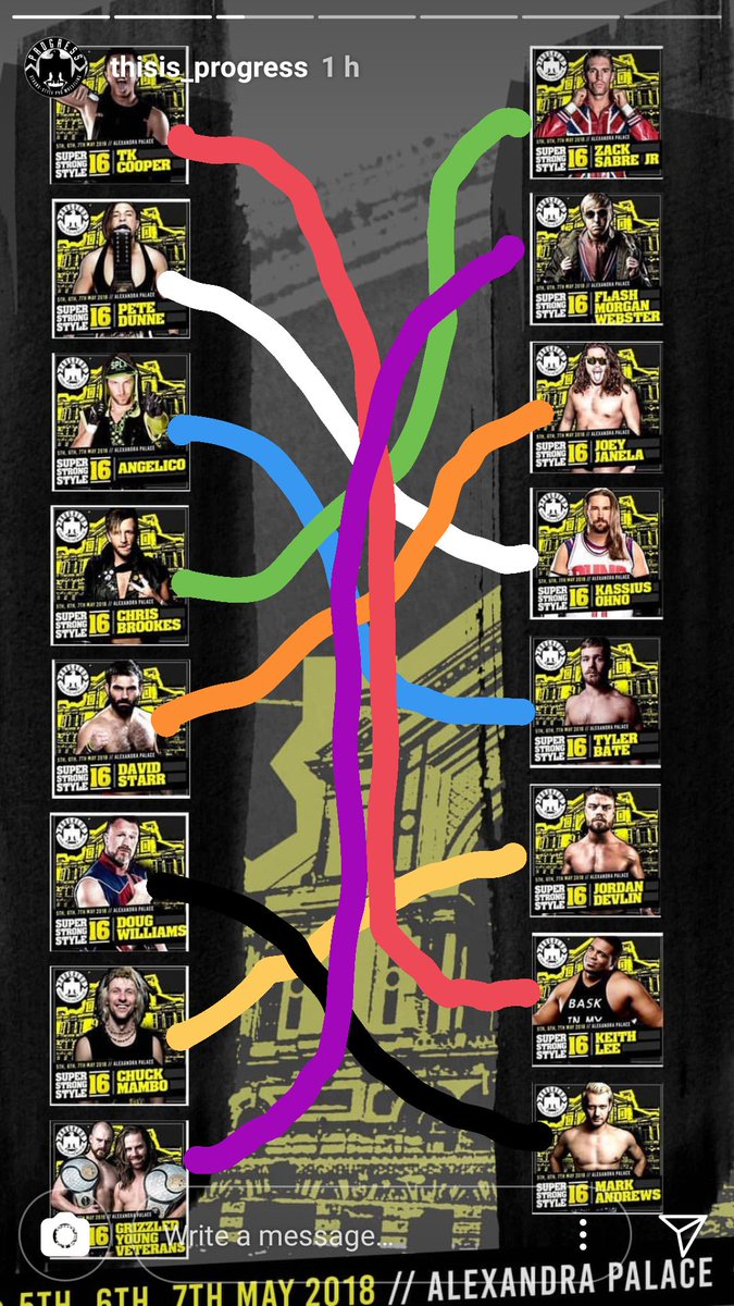 callihanswyatt's tweet photo. #SSS16 I'd do anything for the white line match to happen 🤞 @ThisIs_Progress https://t.co/dHyp1v3qfU