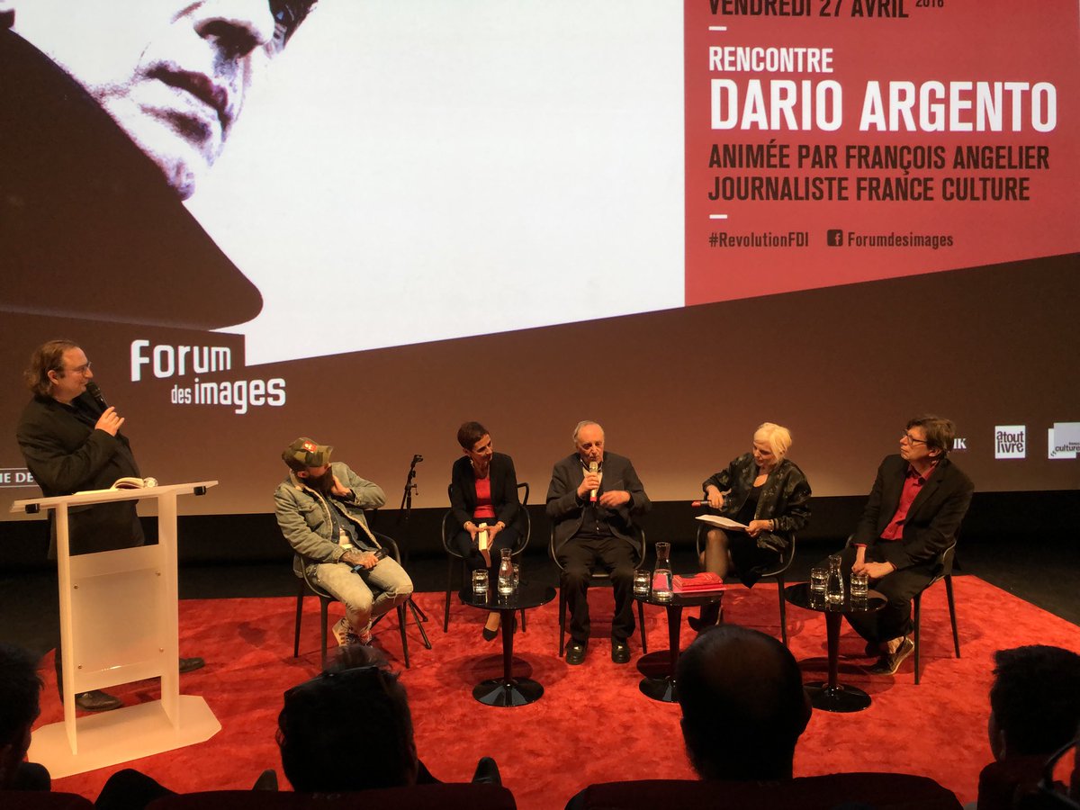 Formidable soirée autour de Dario Argento au @forumdesimages partenariat @AtoutLivre @franceculture @diacritik à retrouver en juin sur #mauvaisgenresFC et Diacritik