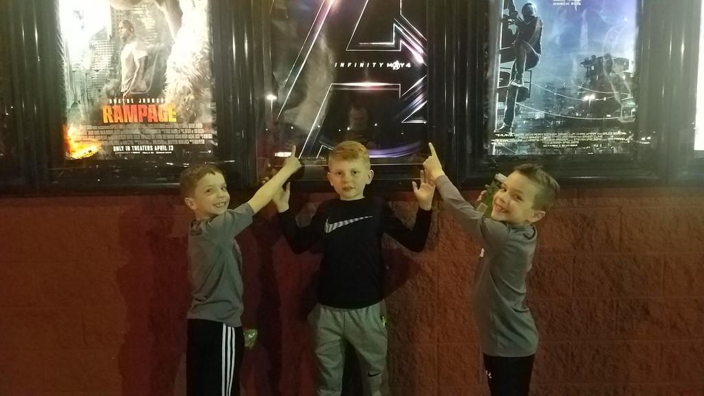 ToyFunandGames's tweet photo. Noah went to see The Avengers movie last night with his friends Eli and Liam from Twin toys. #AvengerInfinity #twintoys https://t.co/XfDy8ozhYP