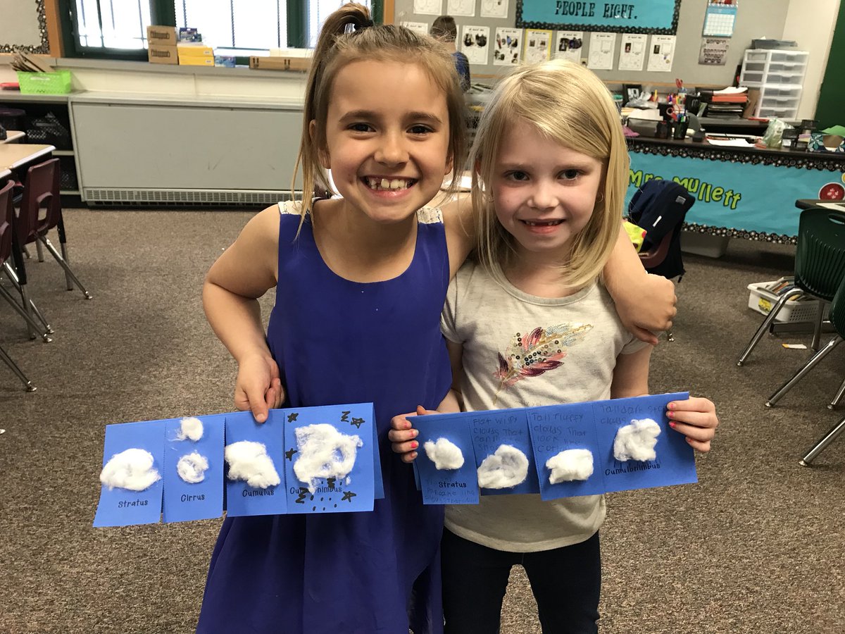 Mrs_Mullett's tweet photo. These first graders have had their heads in the clouds this week!  #weather #cloudunit #LPSelma https://t.co/QVYvDeiqtb