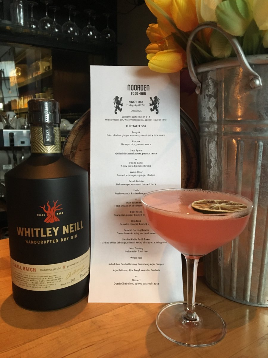 Happy Birthday to King Willem of the Netherlands!! We are celebrating <a href="/noorden_to/">Noorden Food Bar</a> tonight with a special King’s Day rijsttafel!! #koningsdag #wethenoorden #noordentoronto #noordenisclosing #midtowneats #ginbar #gincocktails #xxx #northofbloorlife #kingsday