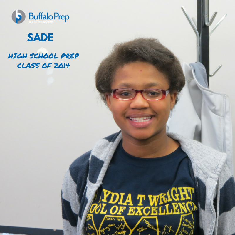 BuffaloPrep's tweet photo. Today we celebrate Sade, a senior @COHSTonawanda ! Sade has participated in Buffalo Prep since 6th grade! She plans to major in biology in college and then attend medical school! Go Sade!! #buffaloprep #itsallintheprep #thenandnow #scholarspotlight https://t.co/5ILegMc4Ua