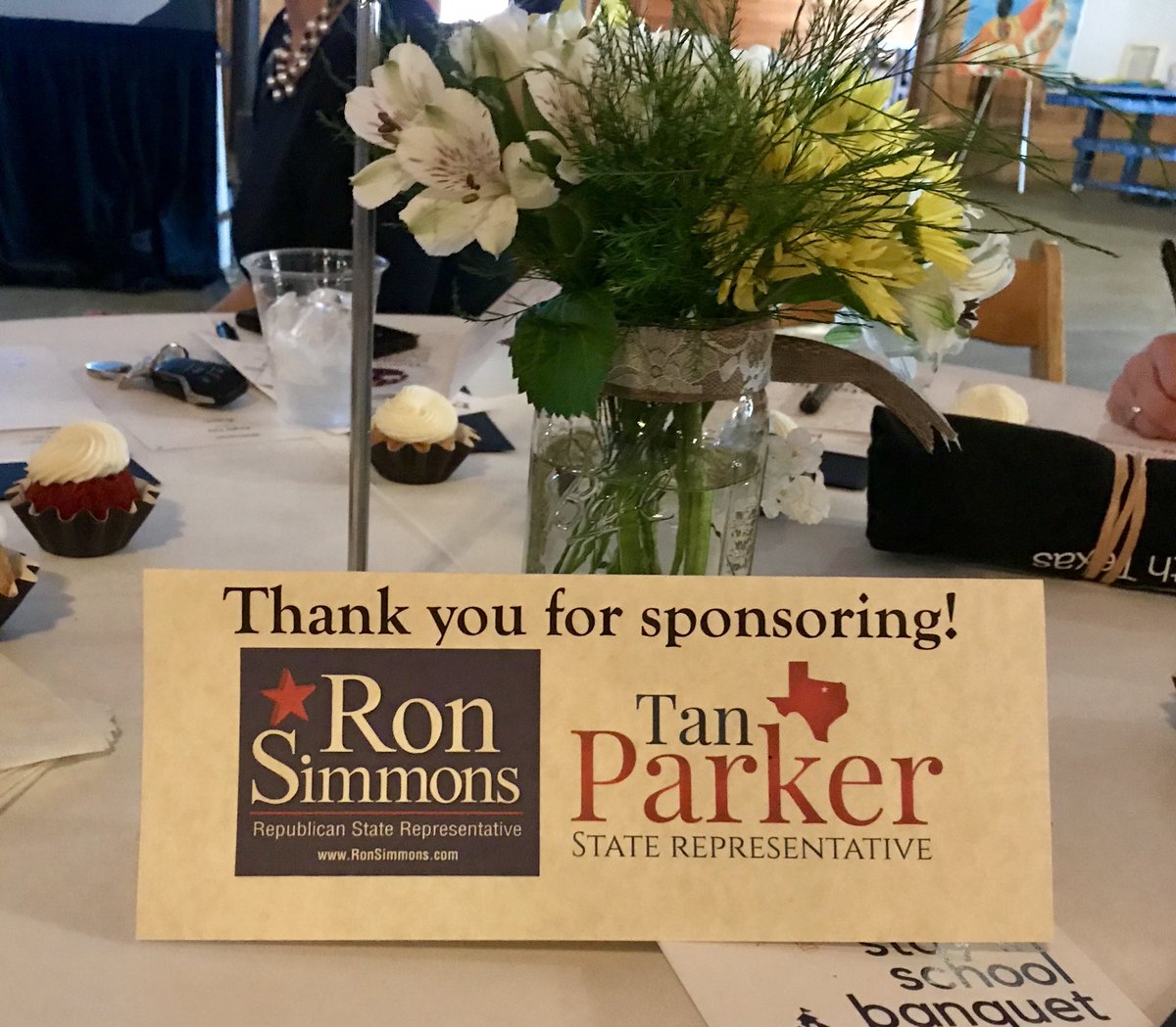 #allinforkids Communities in Schools North Texas - Stay in School Banquet. Thank you to State Representative Tan Parker &amp; Trish Robinson for the invite!